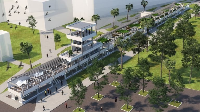Projet Aérogare par Krea Studio